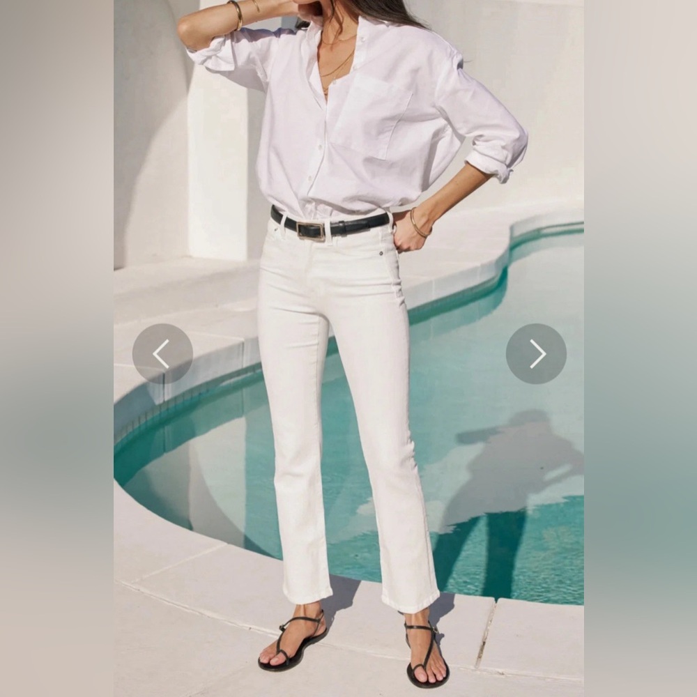 NWOT AYR The Pop In Salt Water Straight Ankle Jeans Size 30 - Picture 5 of 13